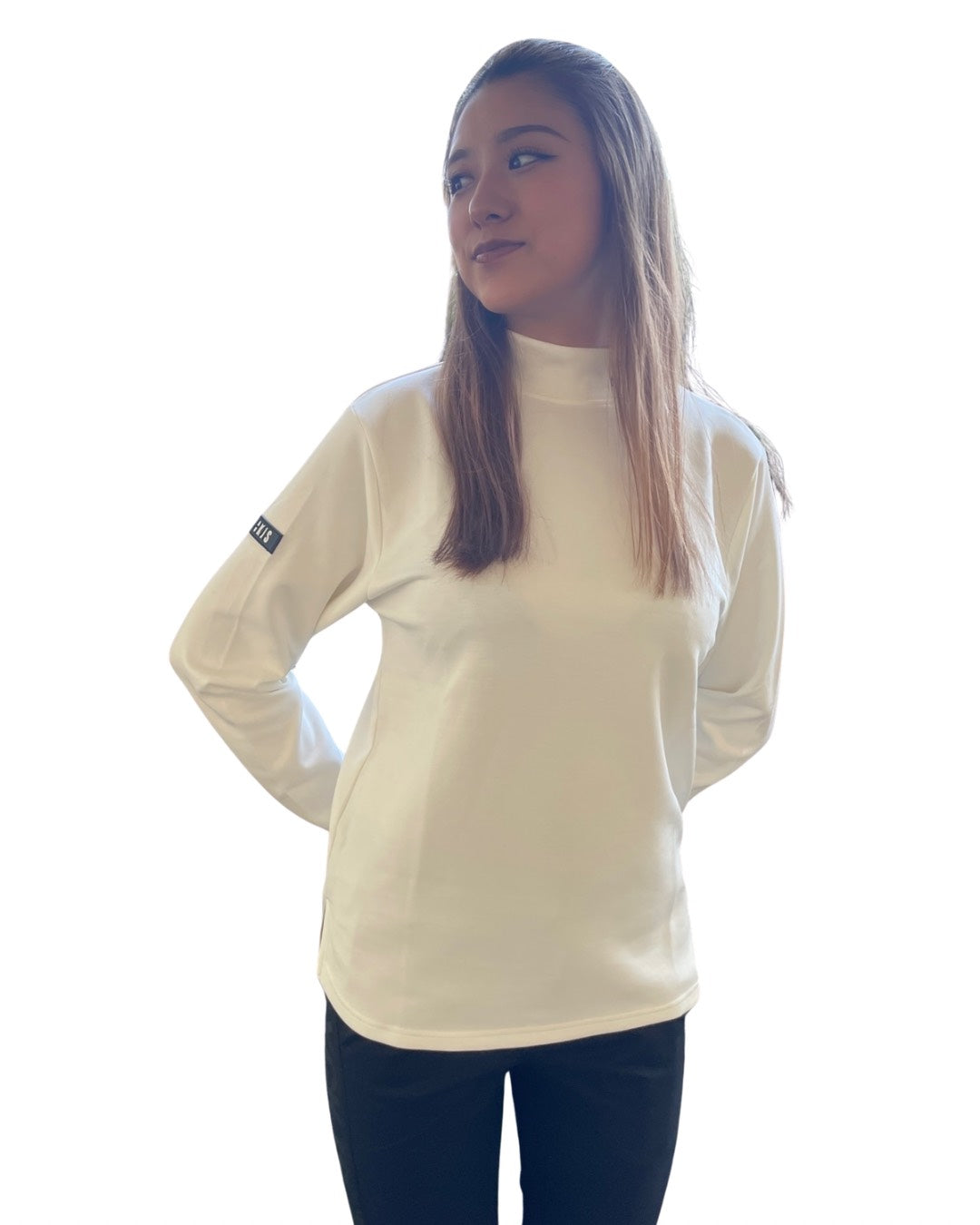 CJ ラバーパッチ クルーネック 長袖Tシャツ(Unisex/ユニセックス)