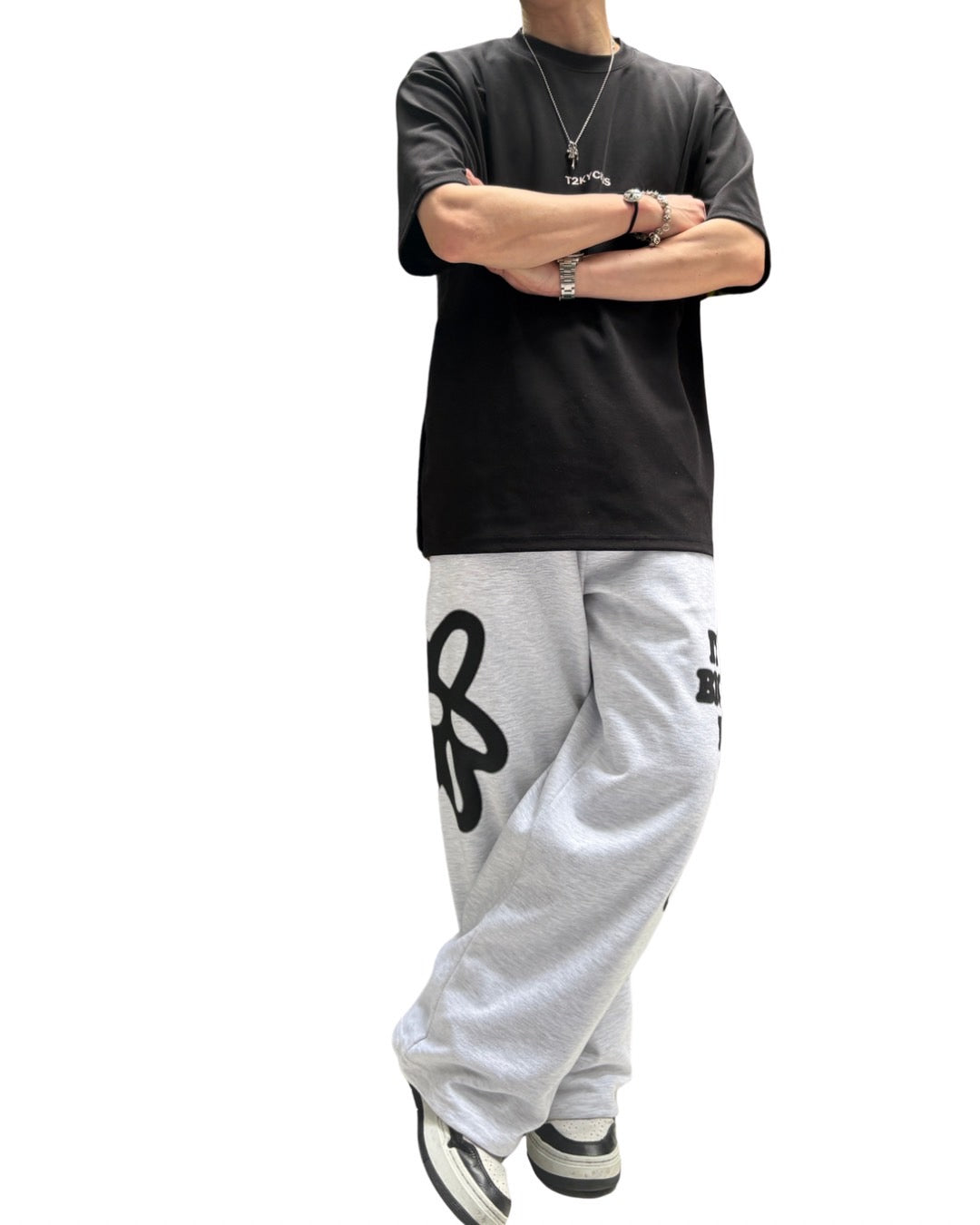 フラワー ダガー プリント パンツ(Unisex/ユニセックス)