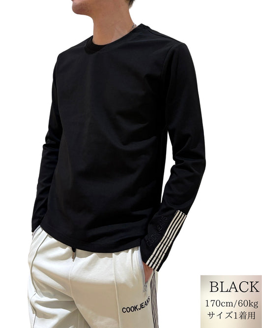 袖口 テープ ロンT(Unisex/ユニセックス)