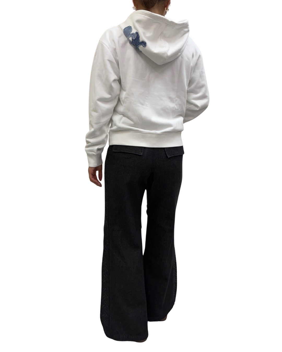 サイド切替 膝タックデニムパンツ(Ladys/レディース)