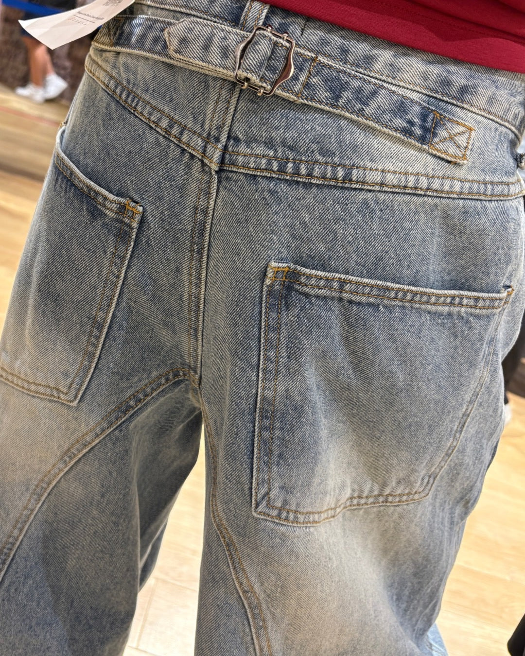 バイカラー デニムパンツ(Unisex/ユニセックス)