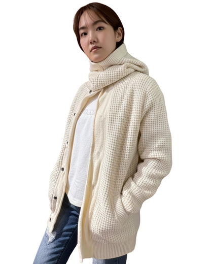 ワッフル ニット ジャケット(Unisex/ユニセックス)