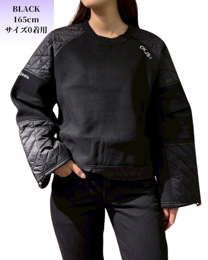 キルト コンビ クルー プルオーバー(Unisex/ユニセックス)