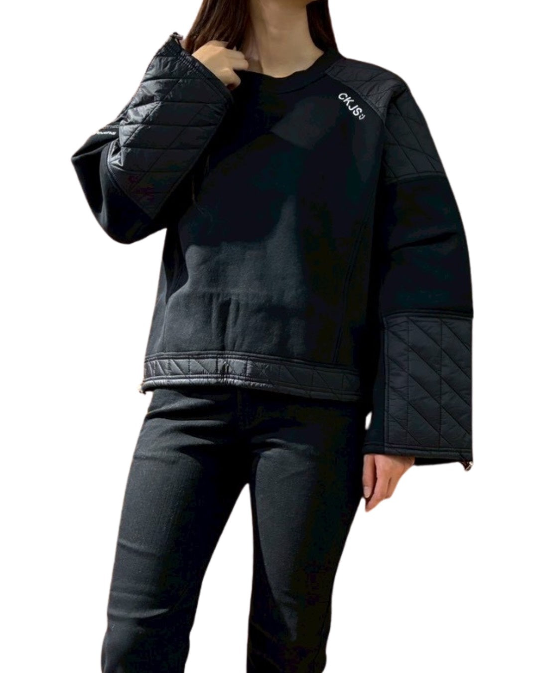 キルト コンビ クルー プルオーバー(Unisex/ユニセックス)