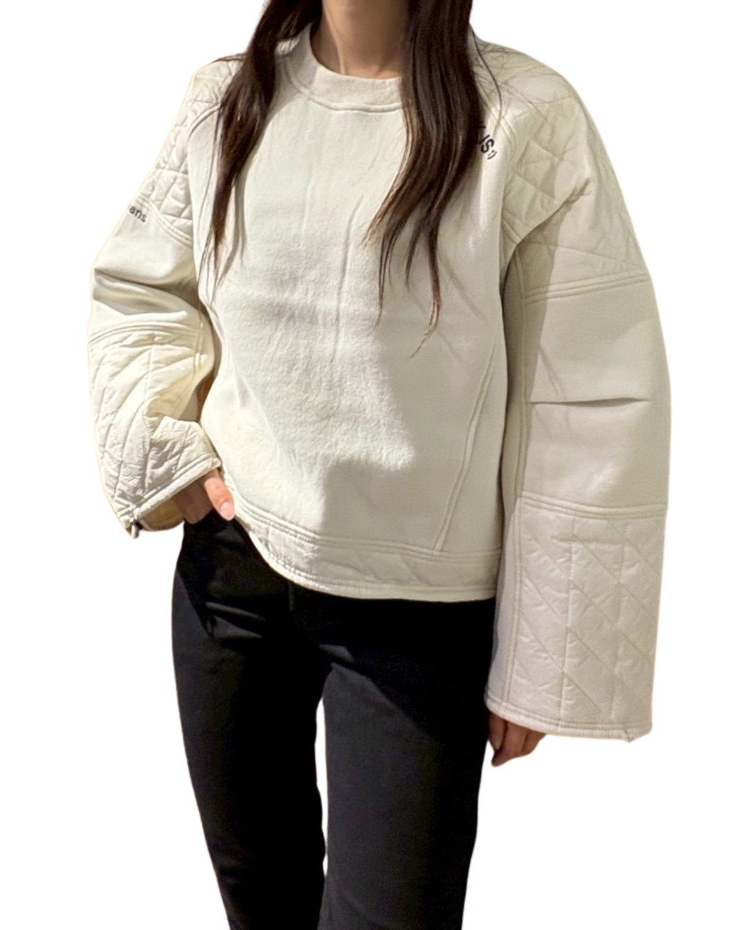 キルト コンビ クルー プルオーバー(Unisex/ユニセックス)