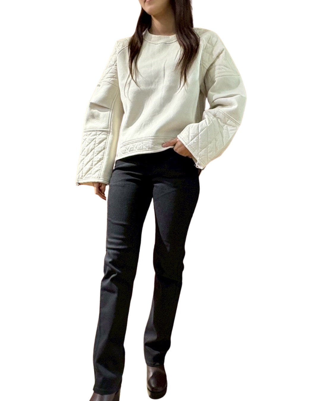 キルト コンビ クルー プルオーバー(Unisex/ユニセックス)