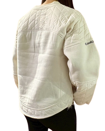 キルト コンビ クルー プルオーバー(Unisex/ユニセックス)