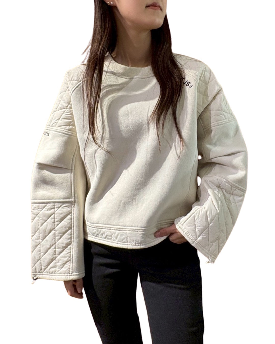 キルト コンビ クルー プルオーバー(Unisex/ユニセックス)