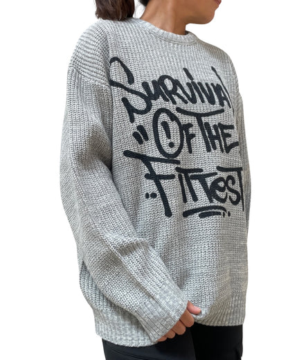 COOKJEANS クックジーンズ FITTEST プリント ニット(Unisex/ユニセックス)