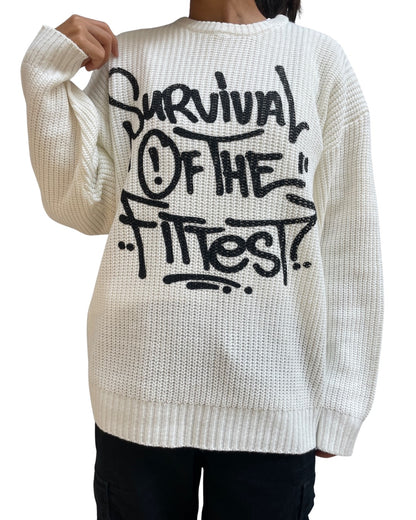 COOKJEANS クックジーンズ FITTEST プリント ニット(Unisex/ユニセックス)