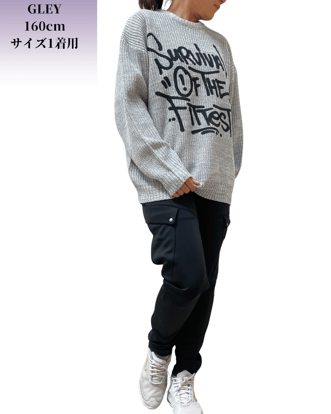 COOKJEANS クックジーンズ FITTEST プリント ニット(Unisex/ユニセックス)