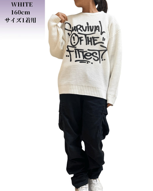 COOKJEANS クックジーンズ FITTEST プリント ニット(Unisex/ユニセックス)