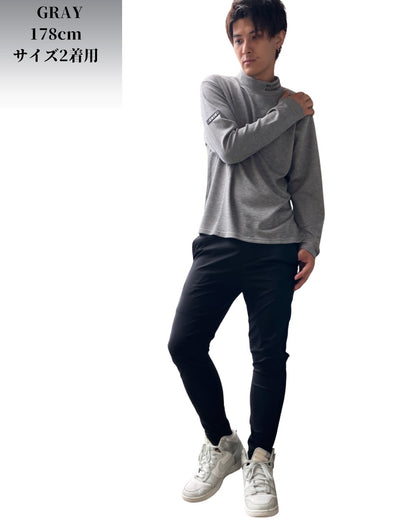 CJ ラバーパッチ クルーネック 長袖Tシャツ(Unisex/ユニセックス)