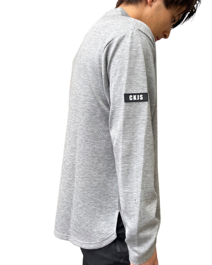 CJ ラバーパッチ クルーネック 長袖Tシャツ(Unisex/ユニセックス)