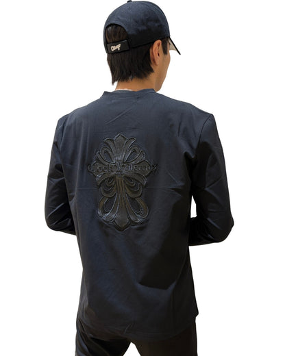 PUダガークロス Vネック ロンT(Unisex/ユニセックス)