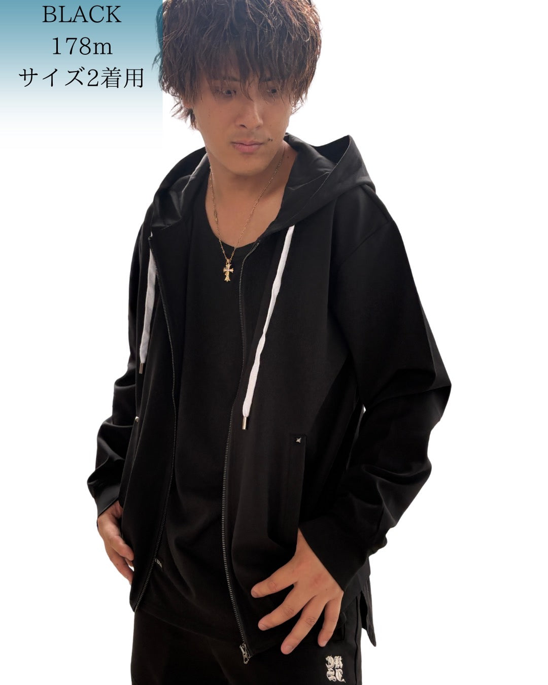 COOK 刺繍入り ZIP フードパーカー(Unisex/ユニセックス)