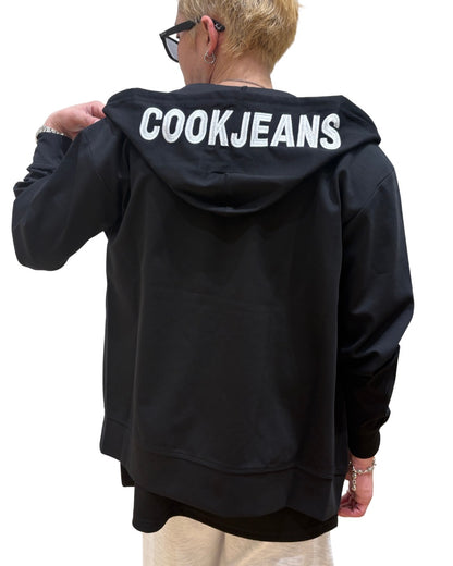 COOK 刺繍入り ZIP フードパーカー(Unisex/ユニセックス)