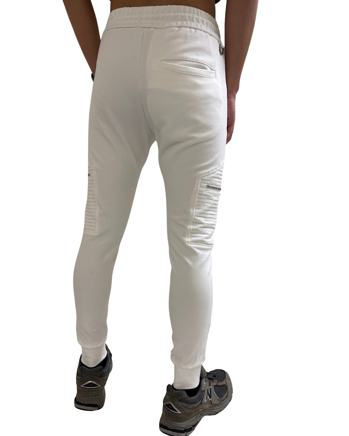 ナイロン切替 刺繍付き ジャージパンツ (Unisex/ユニセックス)