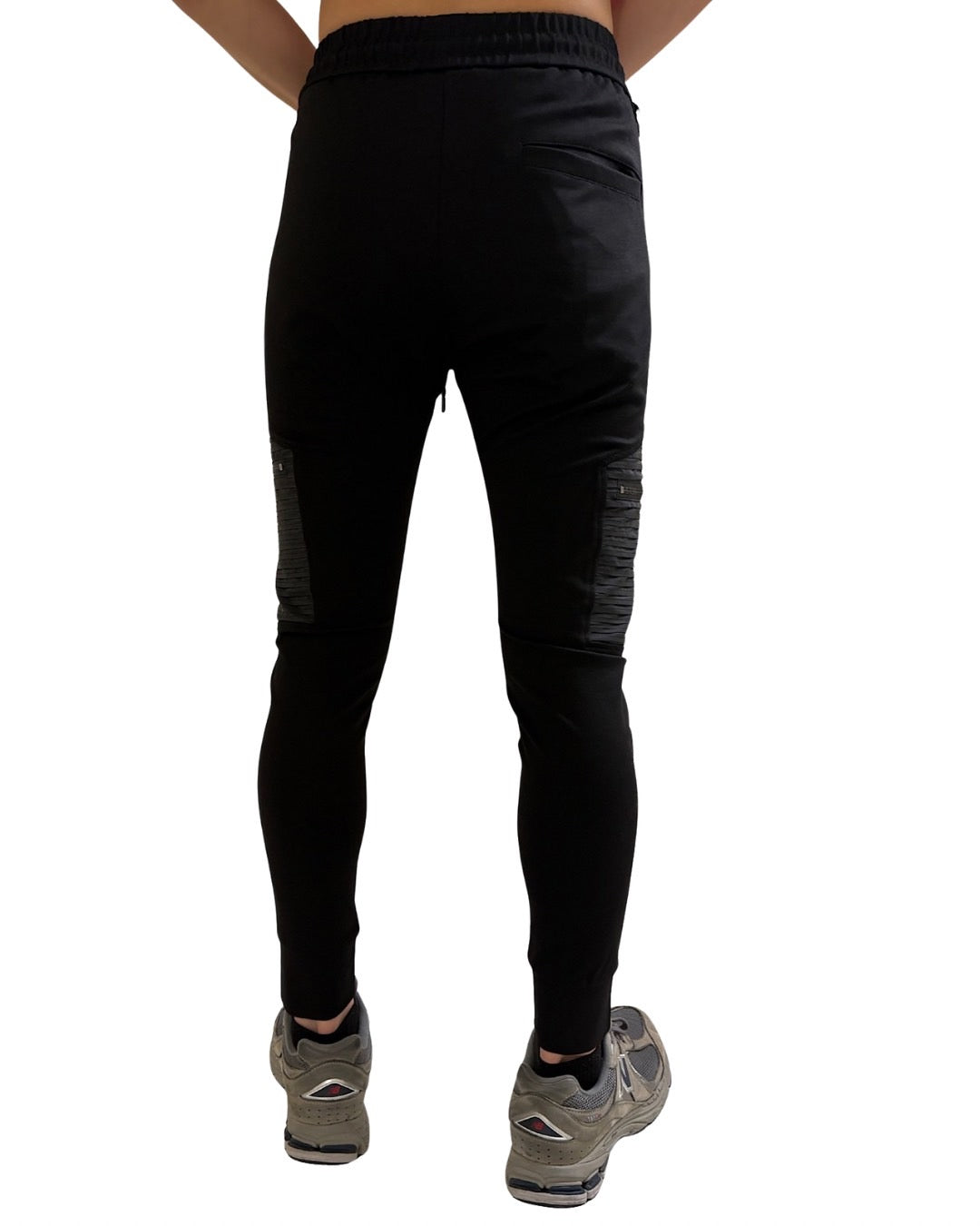 ナイロン切替 刺繍付き ジャージパンツ (Unisex/ユニセックス)