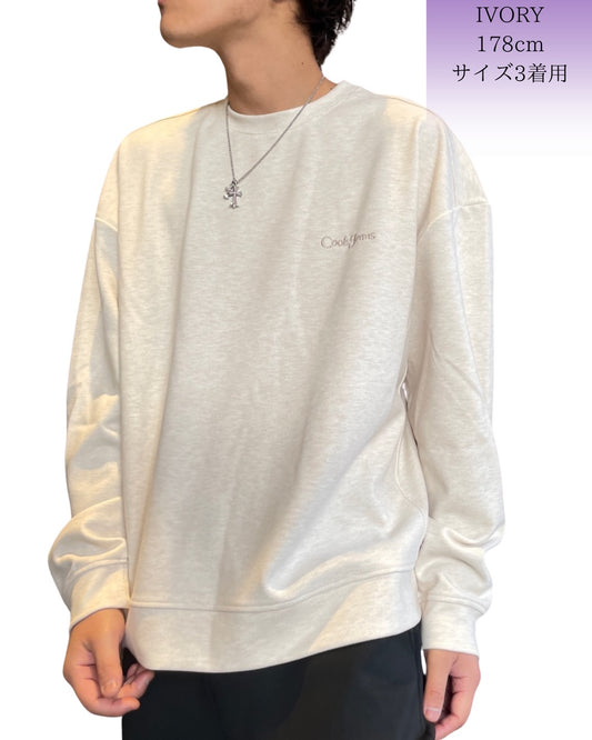 刺繍入り クルー トレーナー(Unisex/ユニセックス)