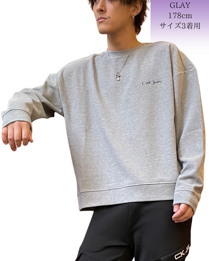 刺繍入り クルー トレーナー(Unisex/ユニセックス)