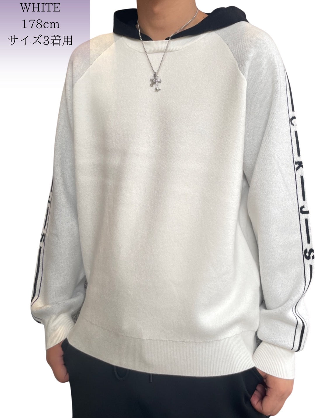 袖ライン CKJS ロゴ パーカー(Unisex/ユニセックス)