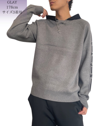 袖ライン CKJS ロゴ パーカー(Unisex/ユニセックス)