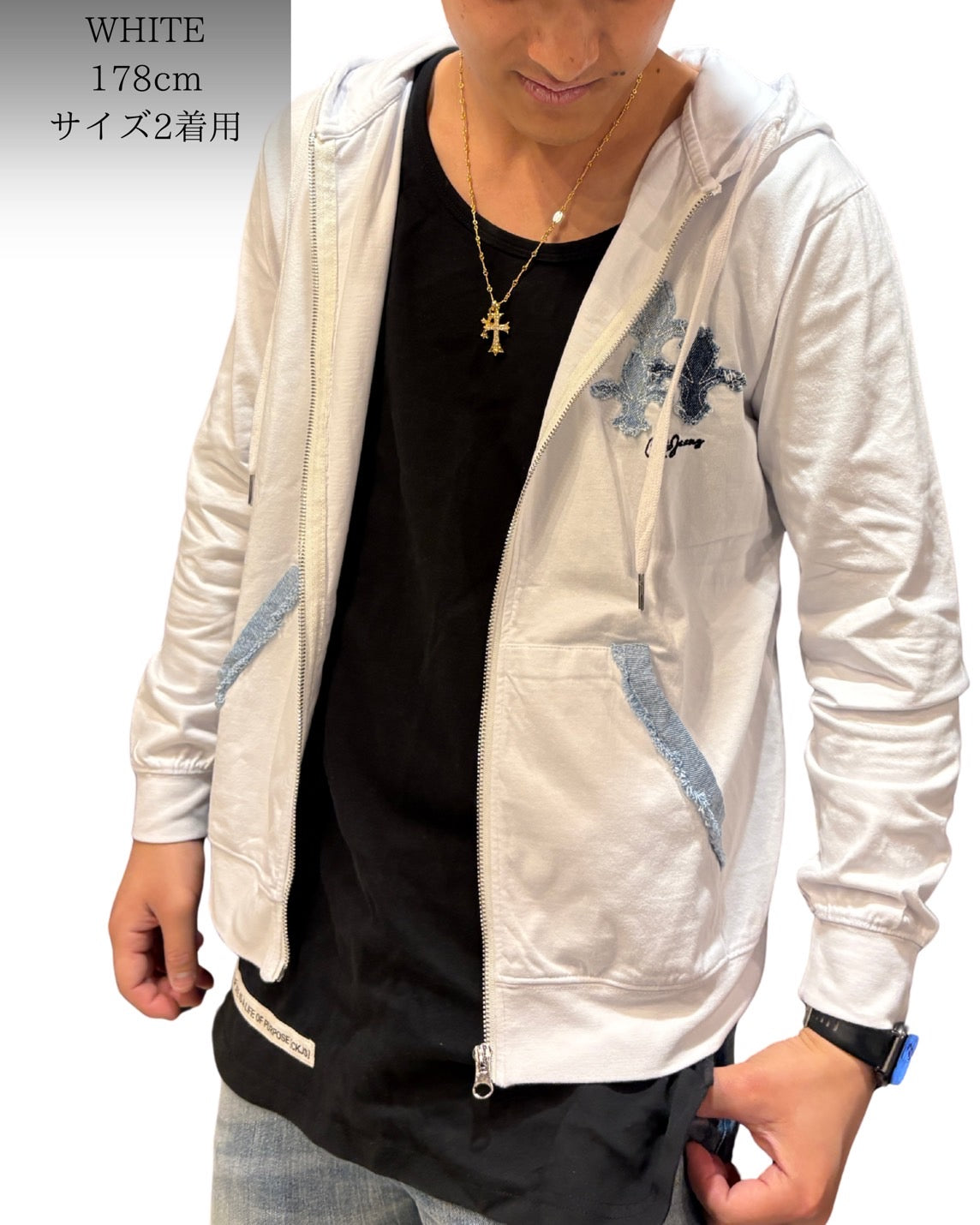 ダガー ジップパーカー(Unisex/ユニセックス)