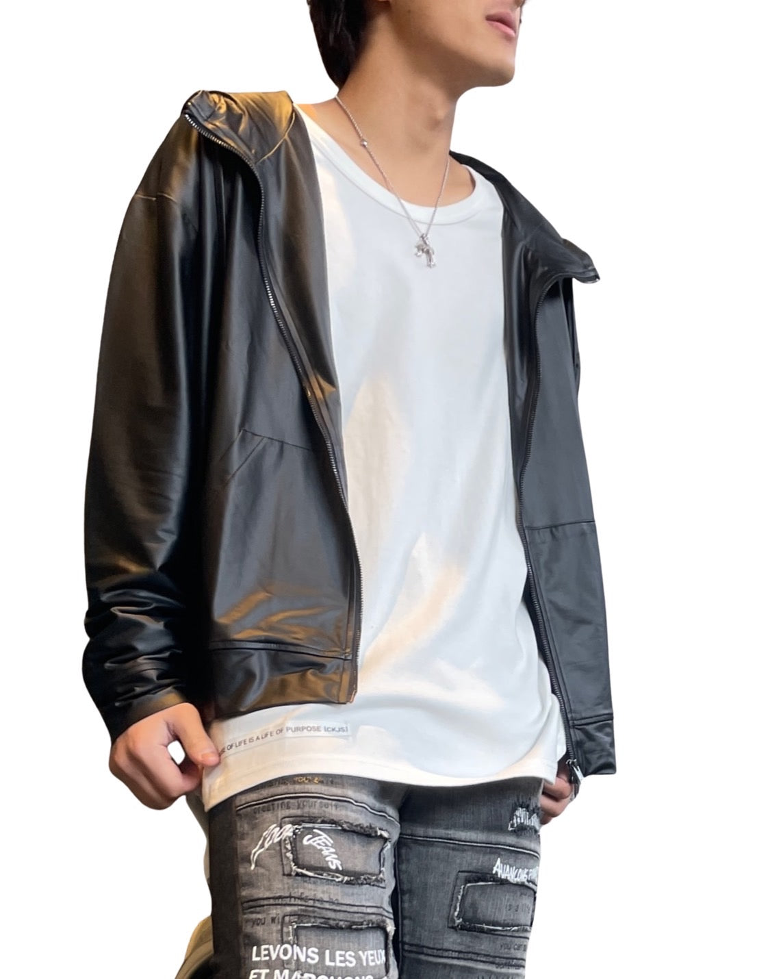 コーティング ジップパーカー(Unisex/ユニセックス)