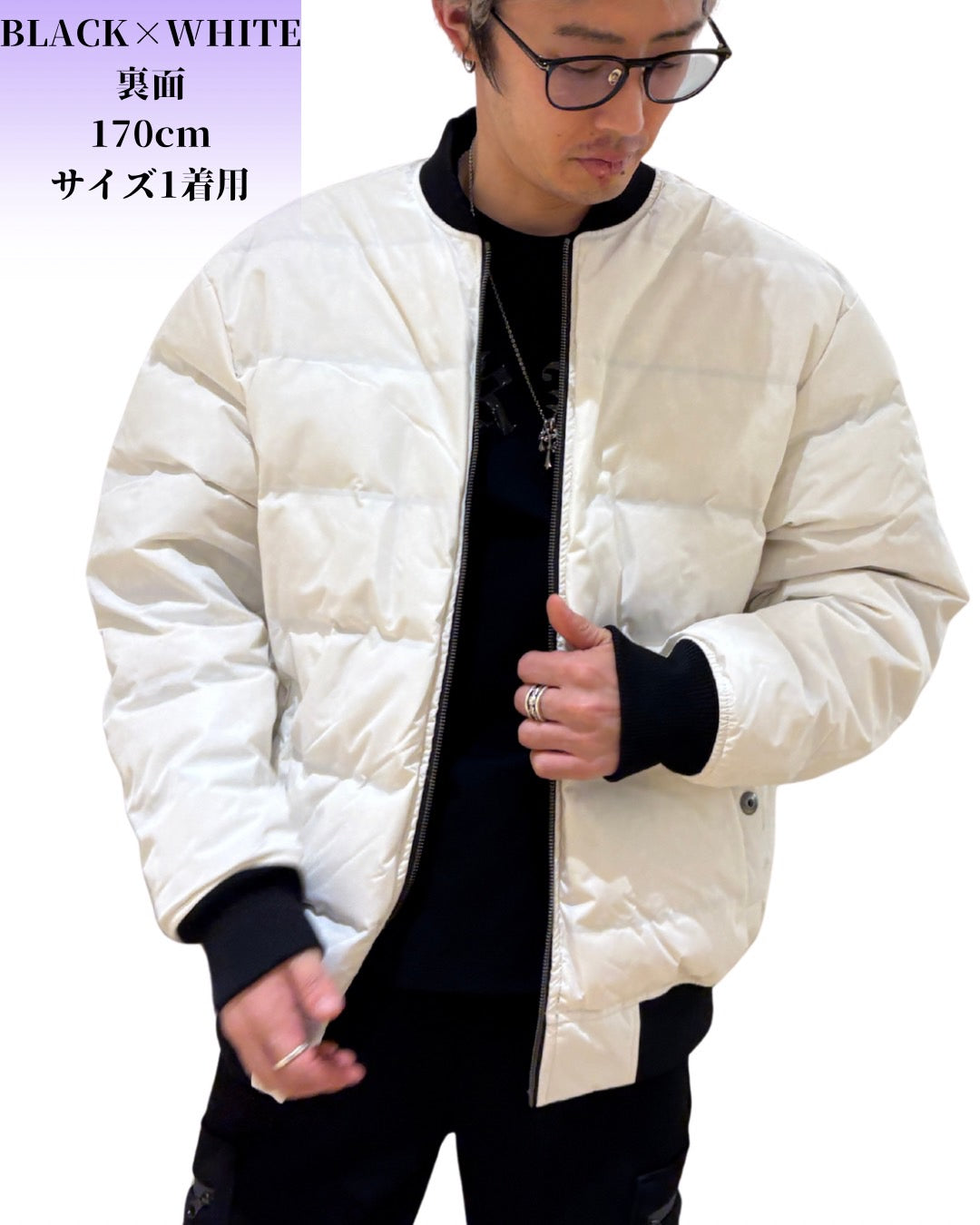 リバーシブル ダウン ジャケット(Unisex/ユニセックス)