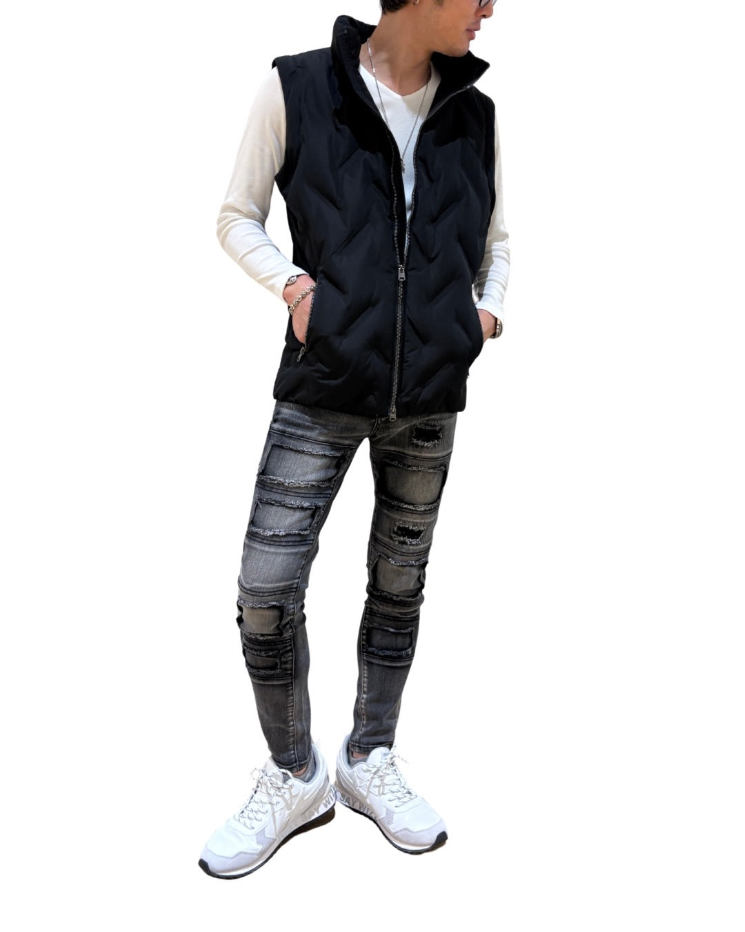 袖脱着 2WAY ダウン ジャケット(Unisex/ユニセックス)