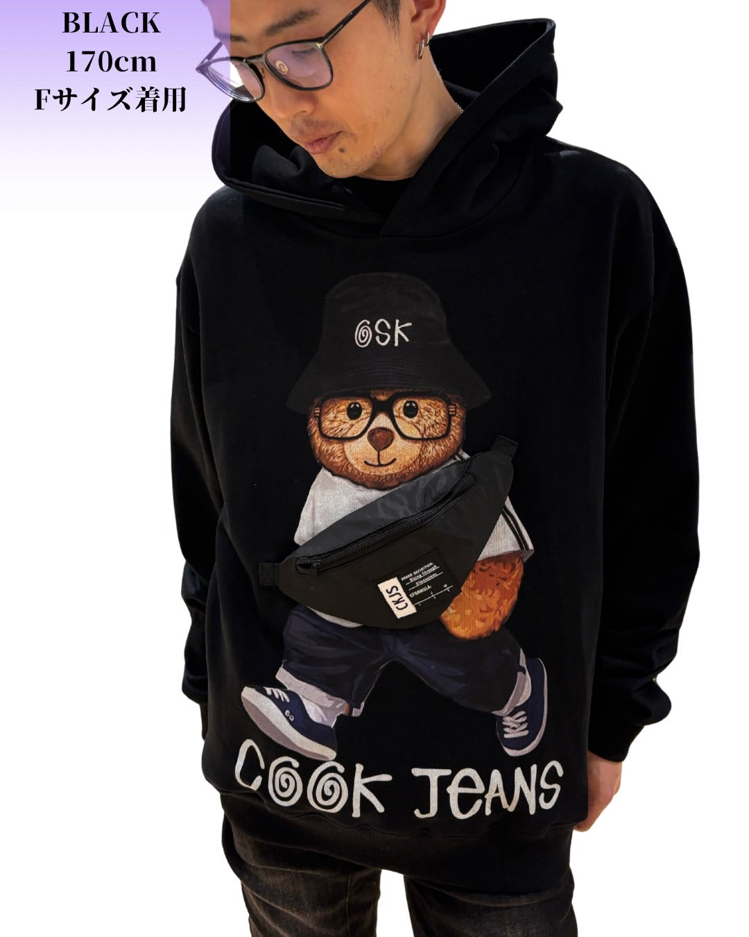 CJバッグ ベアー パーカー(Unisex/ユニセックス)