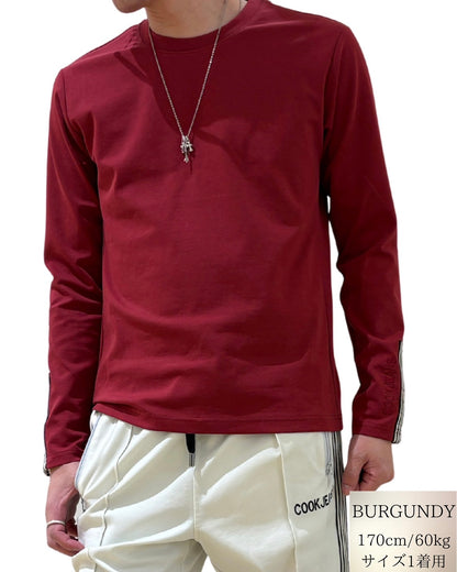 袖口 テープ ロンT(Unisex/ユニセックス)