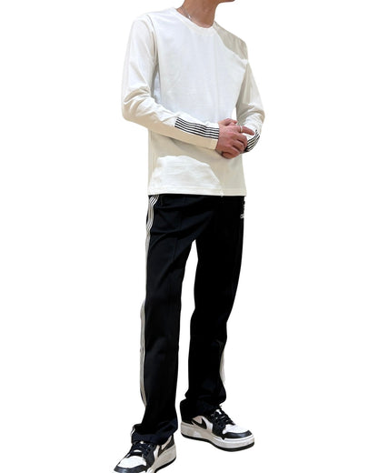 袖口 テープ ロンT(Unisex/ユニセックス)