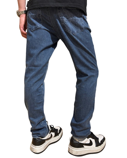 ハート加工 デニム スウェット 切替パンツ(Unisex/ユニセックス)