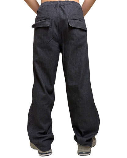 サイド切替 膝タックデニムパンツ(Mens/メンズ)