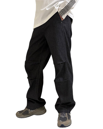 サイド切替 膝タックデニムパンツ(Mens/メンズ)