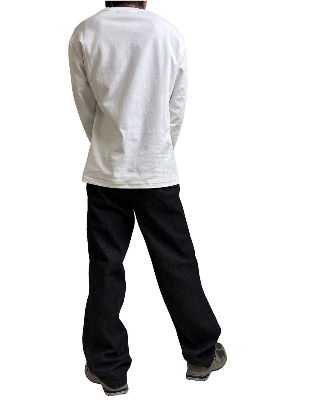 サイド切替 膝タックデニムパンツ(Mens/メンズ)