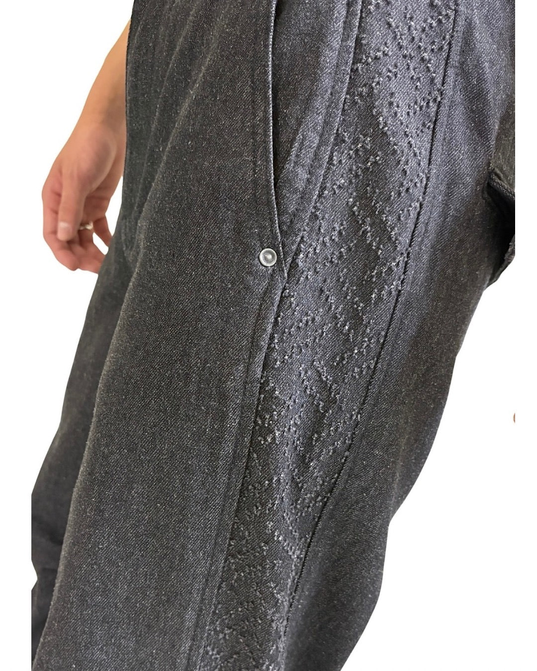 サイド切替 膝タックデニムパンツ(Mens/メンズ)