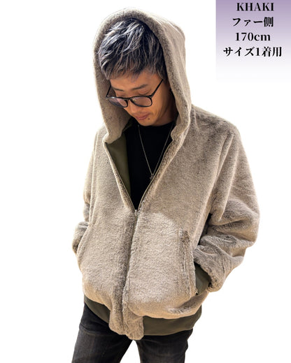 リバーシブル ファージャケット(Unisex/ユニセックス)