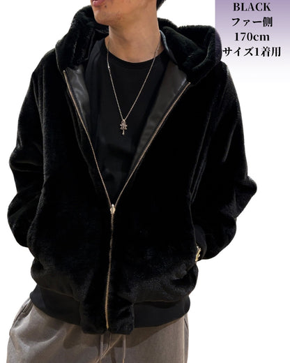 リバーシブル ファージャケット(Unisex/ユニセックス)