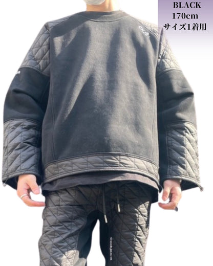 キルト コンビ クルー プルオーバー(Unisex/ユニセックス)