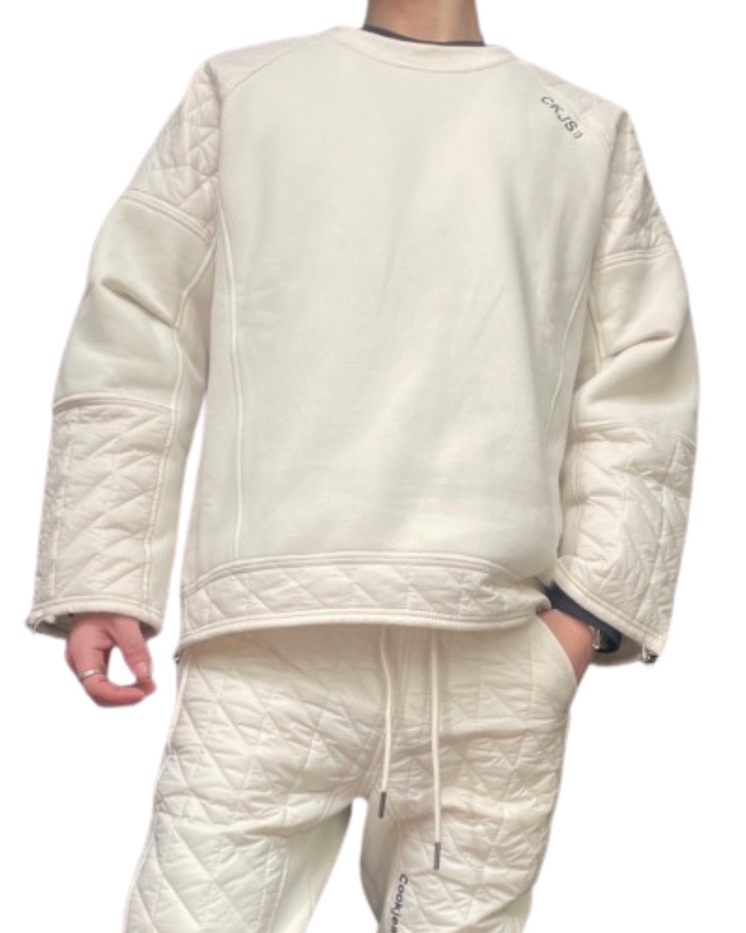 キルト コンビ クルー プルオーバー(Unisex/ユニセックス)