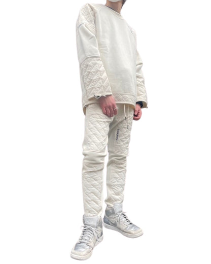 キルト コンビ クルー プルオーバー(Unisex/ユニセックス)