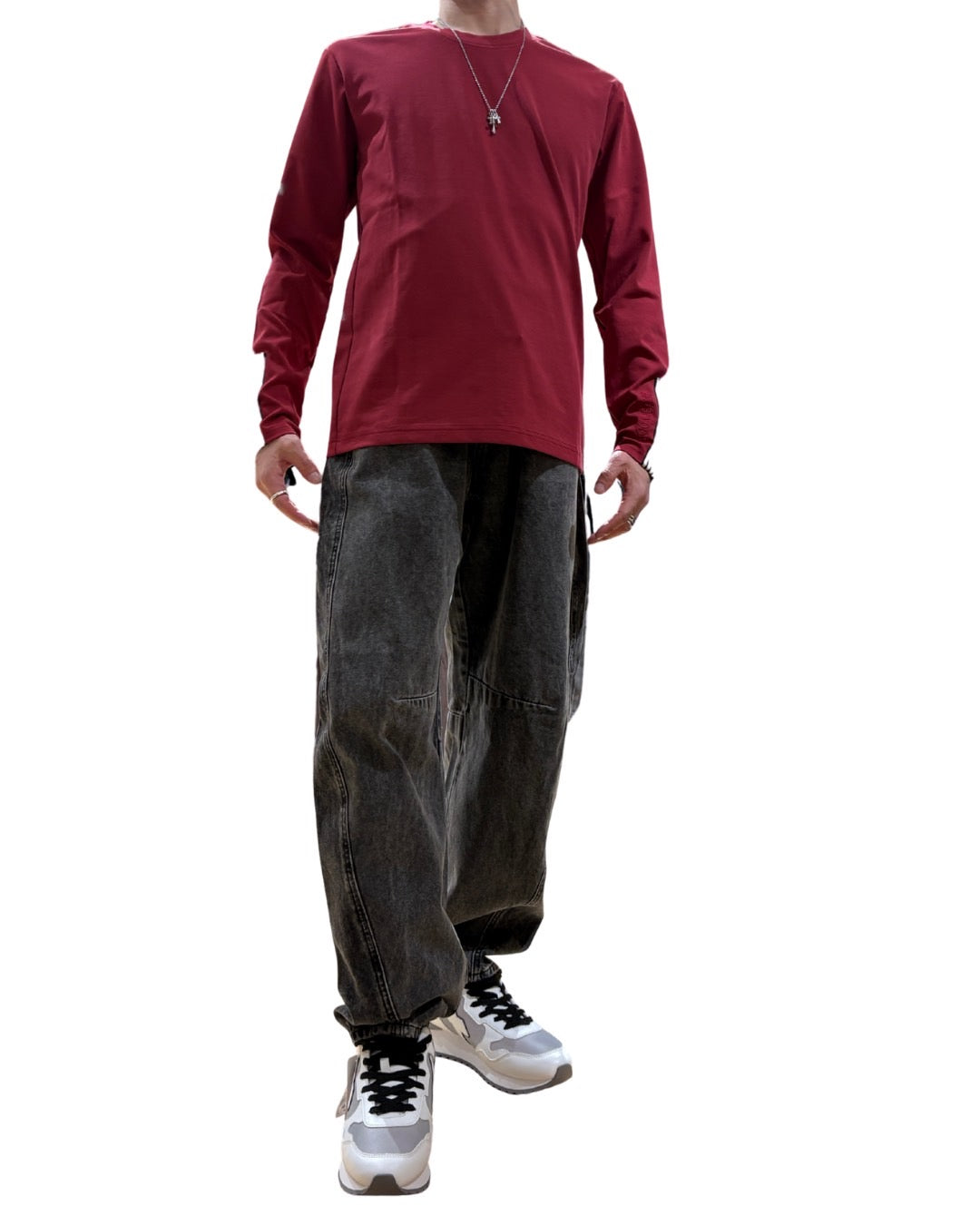 バイカラー デニムパンツ(Unisex/ユニセックス)