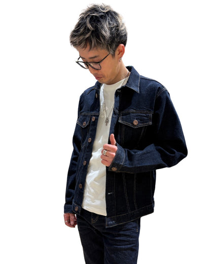 ワンウォッシュ デニム ジャケット(Unisex/ユニセックス)