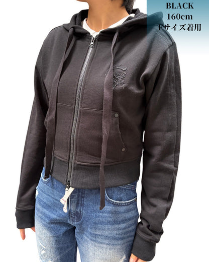カットオフ スウェット ジップパーカー(Unisex/ユニセックス)