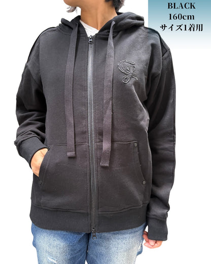カットオフ スウェット ジップパーカー(Unisex/ユニセックス)