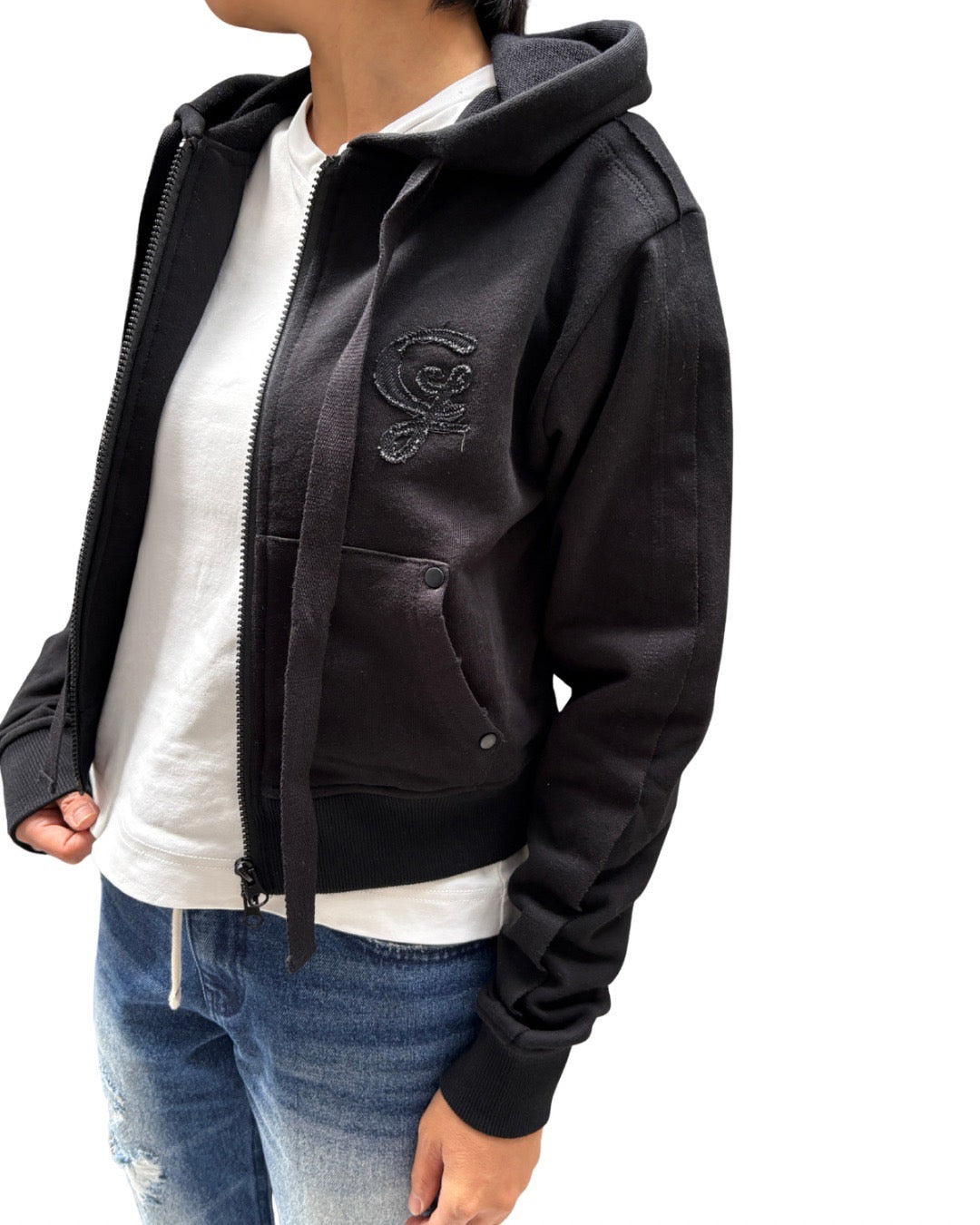 カットオフ スウェット ジップパーカー(Unisex/ユニセックス)