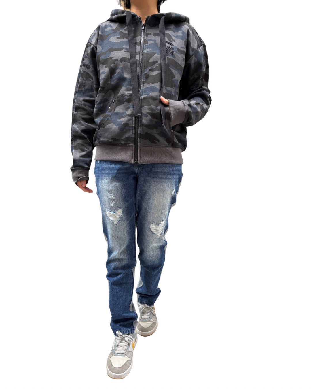 カットオフ スウェット ジップパーカー(Unisex/ユニセックス)